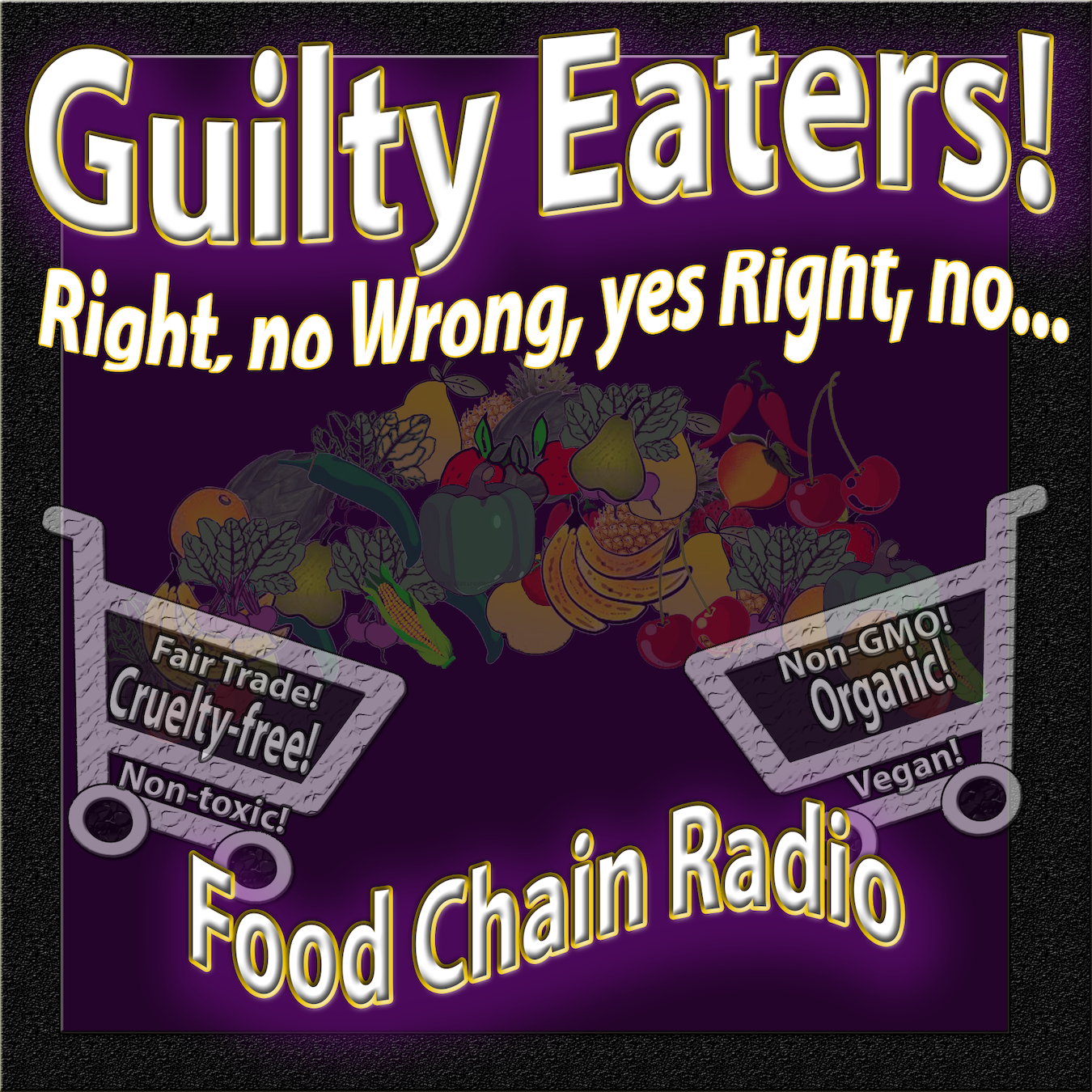 Michael Olson Food Chain Radio – Guilty Eaters! Organic, non-GMO, Vegan, Cruelty-free, Fair Trade, Non-toxic,...