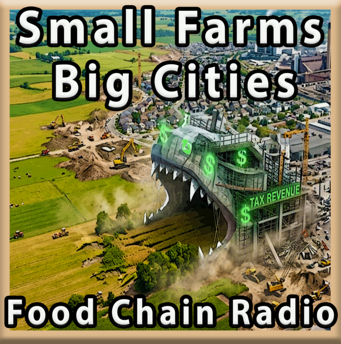 Michael Olson Food Chain Radio – Urban Sprawl: Small Farms V. Big Cities
