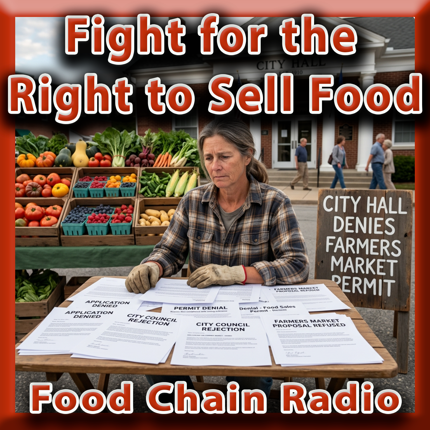 Michael Olson Food Chain Radio – Farmers Market and A Fight for the Right to Sell Food